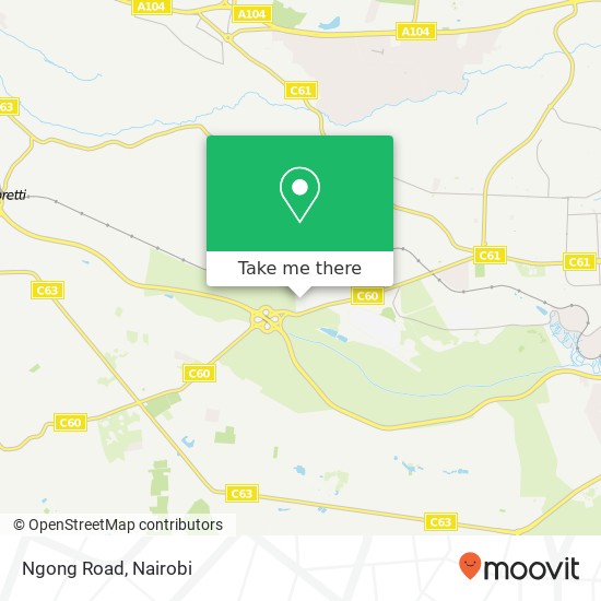 Ngong Road map