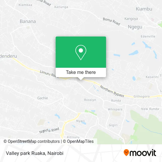 Valley park Ruaka map