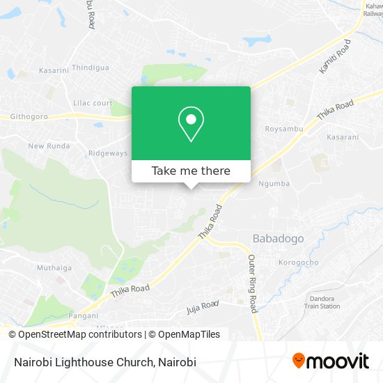 Nairobi Lighthouse Church map