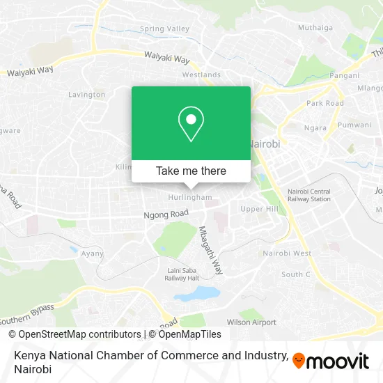 Kenya National Chamber of Commerce and Industry map