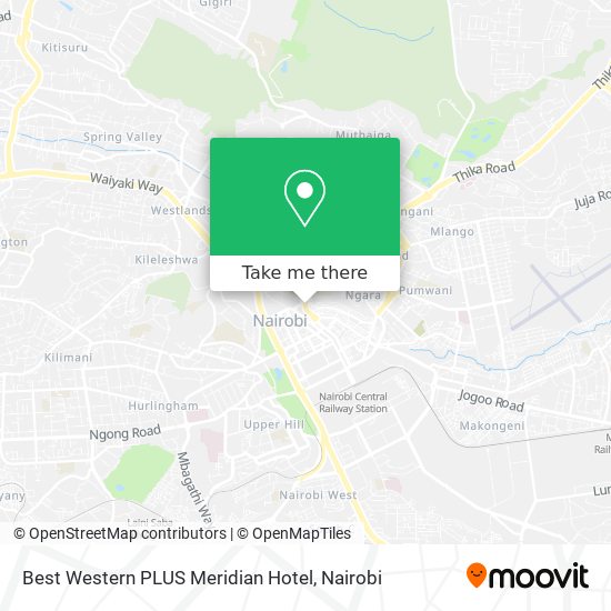 Best Western PLUS Meridian Hotel map
