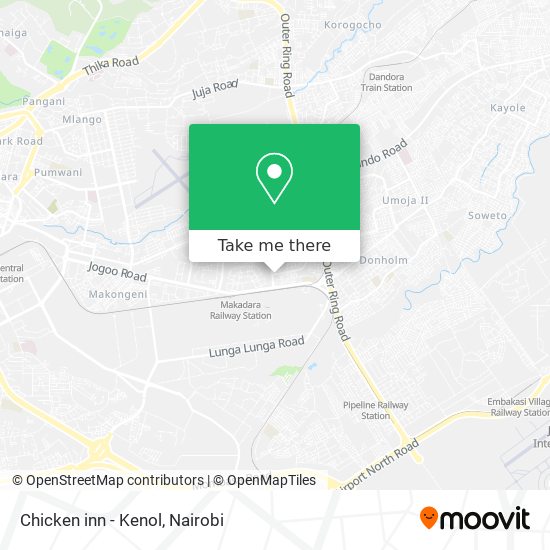 Chicken inn - Kenol map