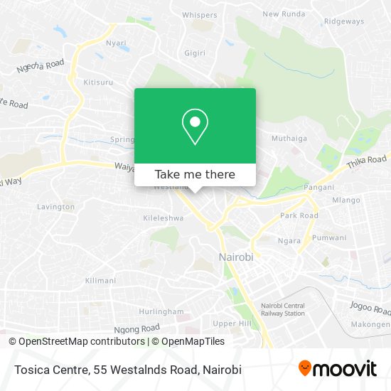 Tosica Centre, 55 Westalnds Road map