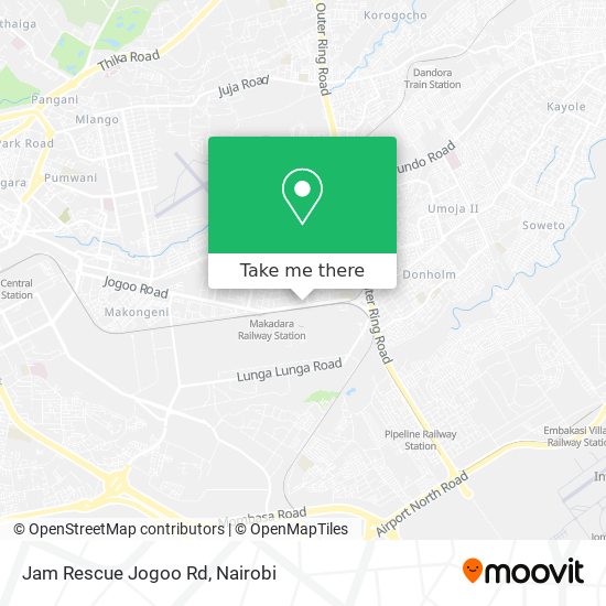 Jam Rescue Jogoo Rd map