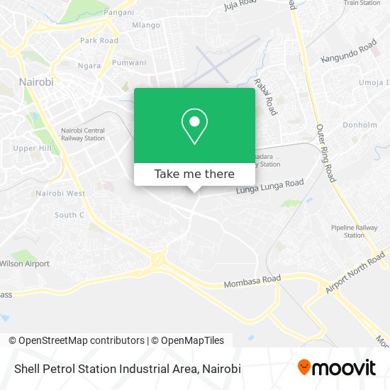Shell Petrol Station Industrial Area map