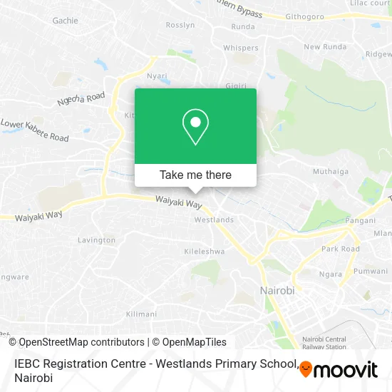 IEBC Registration Centre - Westlands Primary School map