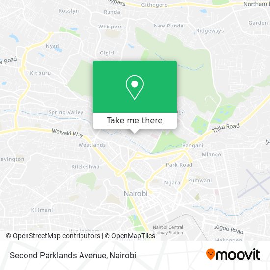 Second Parklands Avenue map