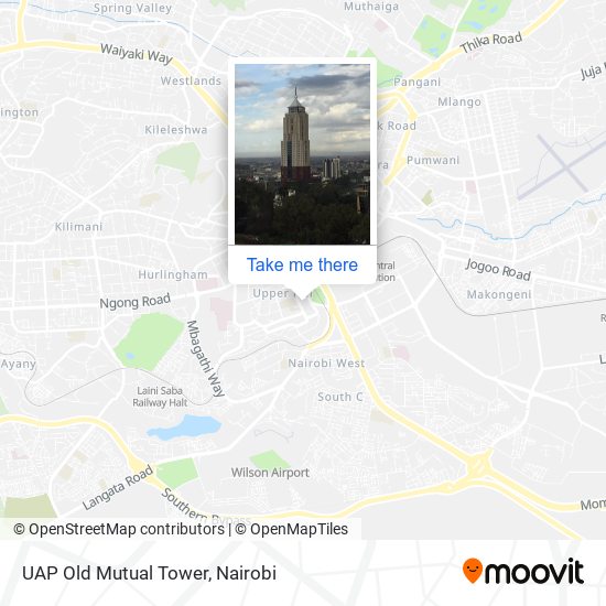 UAP Old Mutual Tower map