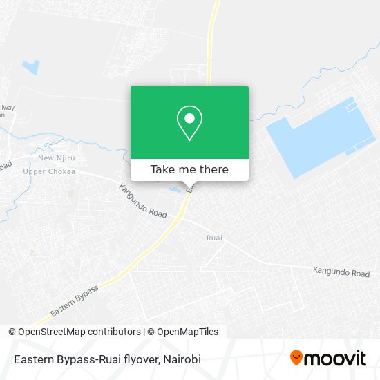 Eastern Bypass-Ruai flyover map
