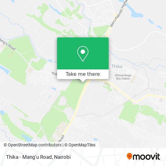 Thika - Mang'u Road map