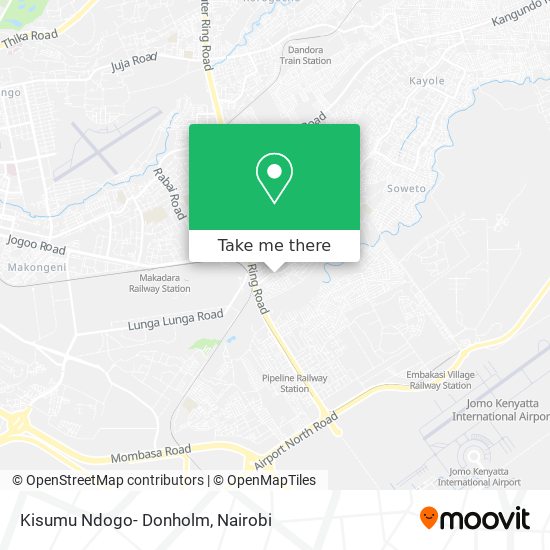 Kisumu Ndogo- Donholm map