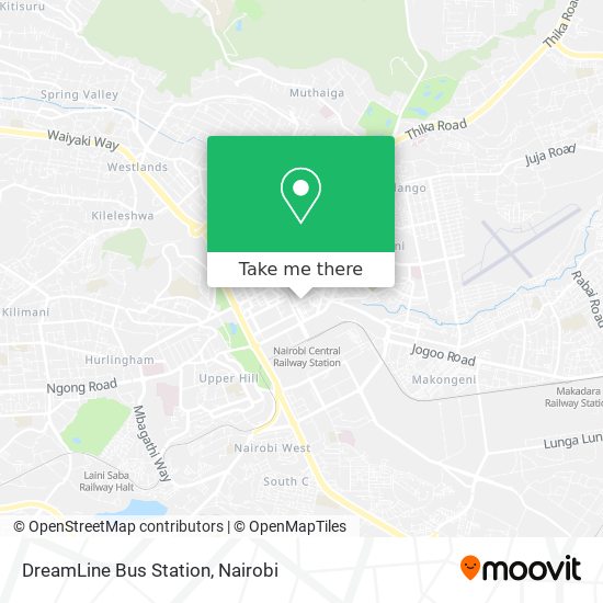 DreamLine Bus Station map