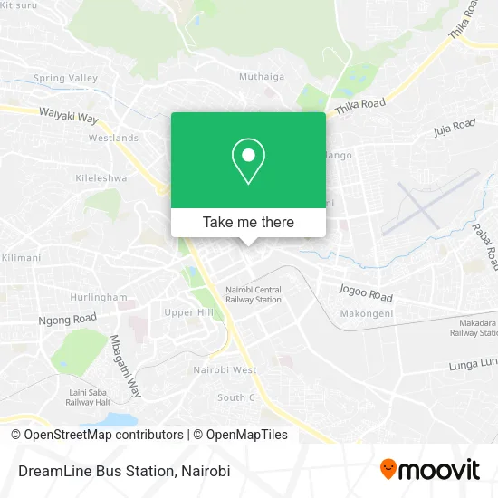 DreamLine Bus Station map