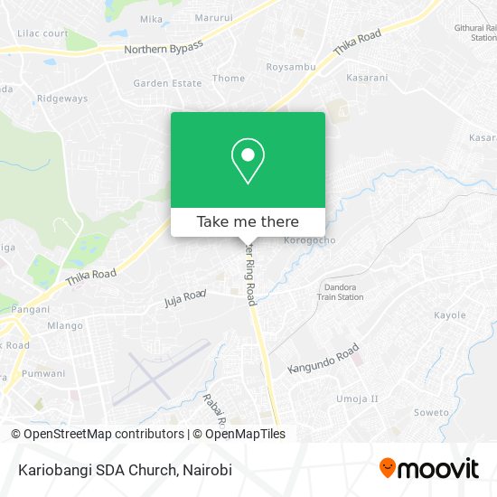 Kariobangi SDA Church map