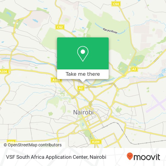 VSF South Africa Application Center map