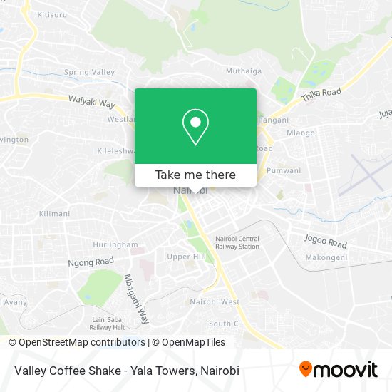 Valley Coffee Shake - Yala Towers map