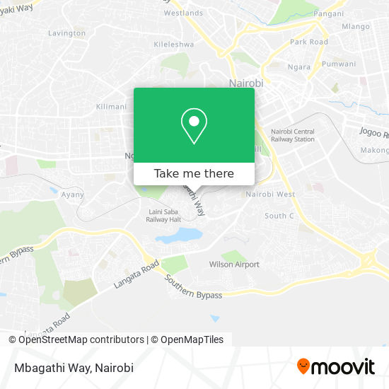 Mbagathi Way map