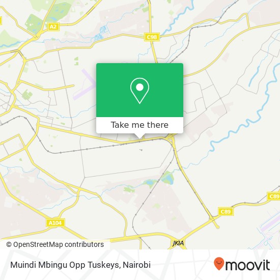 Muindi Mbingu Opp Tuskeys map