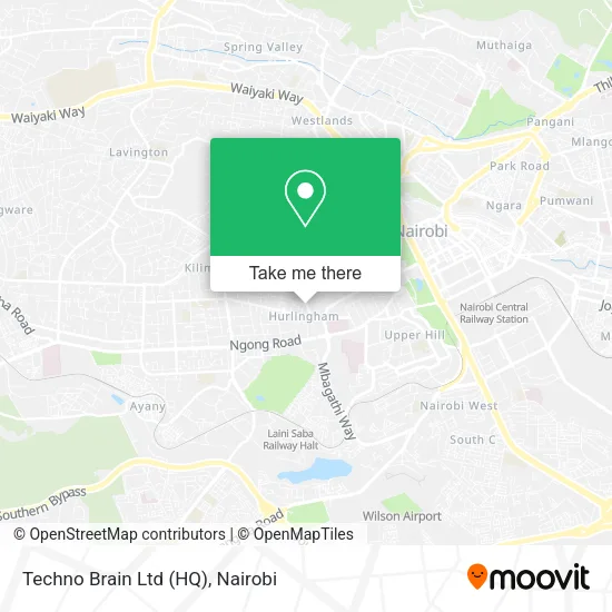 Techno Brain Ltd (HQ) map