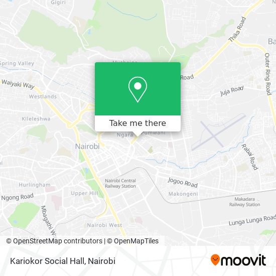 Kariokor Social Hall map