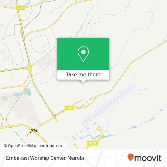 Embakasi Worship Center map