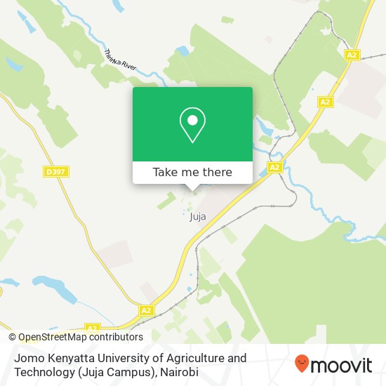 Jomo Kenyatta University of Agriculture and Technology (Juja Campus) map
