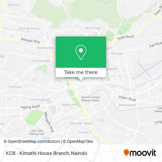 KCB - Kimathi House Branch map