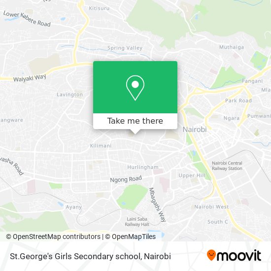 St.George's Girls Secondary school map