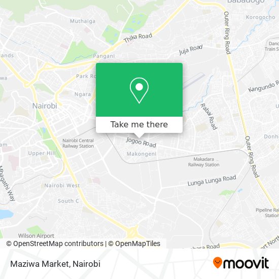Maziwa Market map