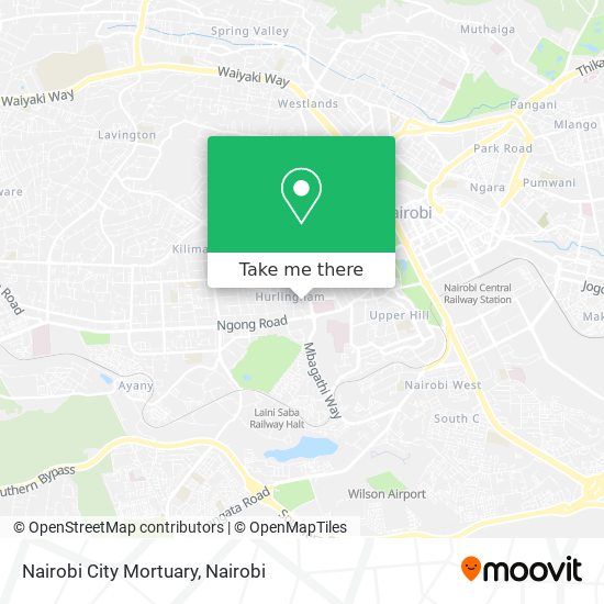 Nairobi  City Mortuary map