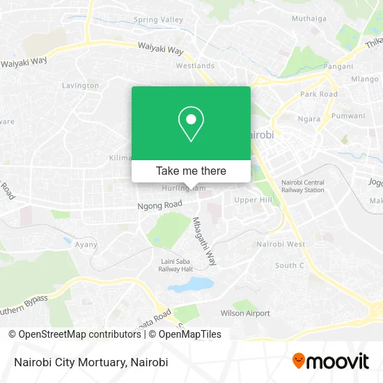 Nairobi  City Mortuary map