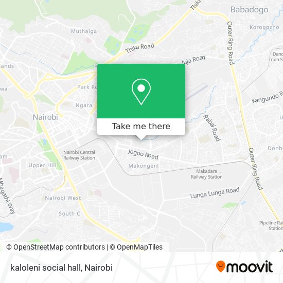 kaloleni social hall map
