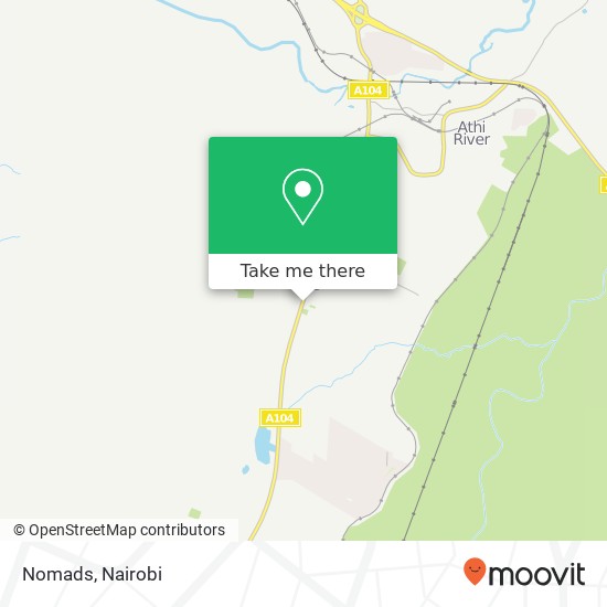 Nomads, Kitengela, Kajiado map