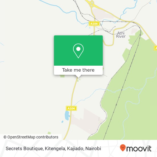 Secrets Boutique, Kitengela, Kajiado map