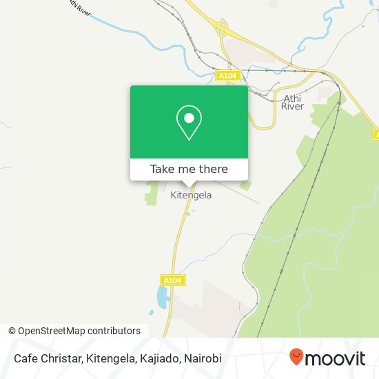 Cafe Christar, Kitengela, Kajiado map