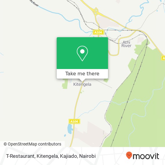 T-Restaurant, Kitengela, Kajiado map