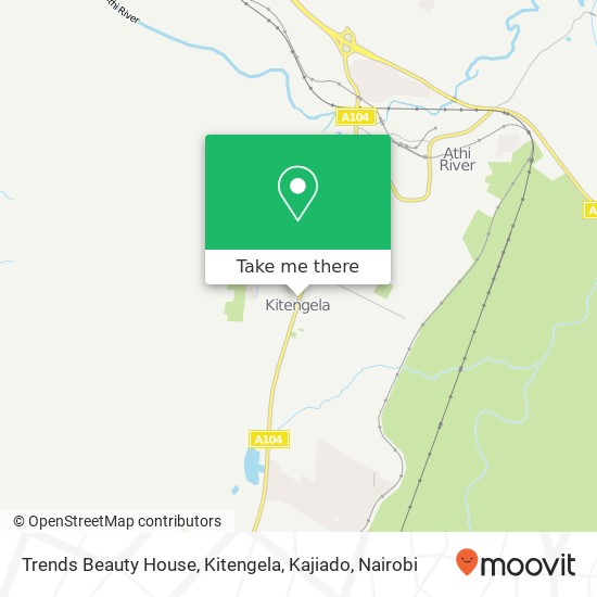 Trends Beauty House, Kitengela, Kajiado map