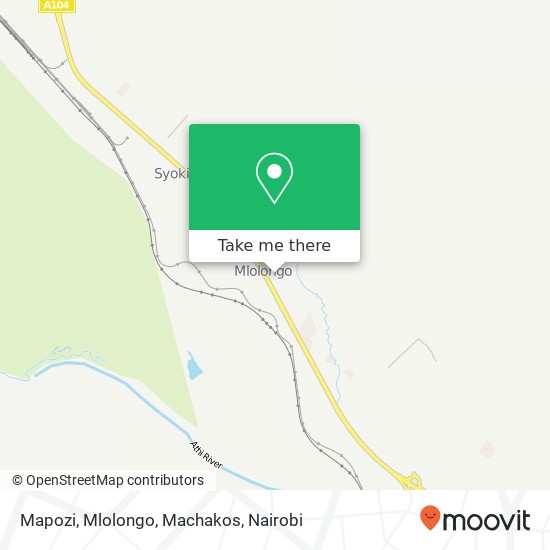 Mapozi, Mlolongo, Machakos map