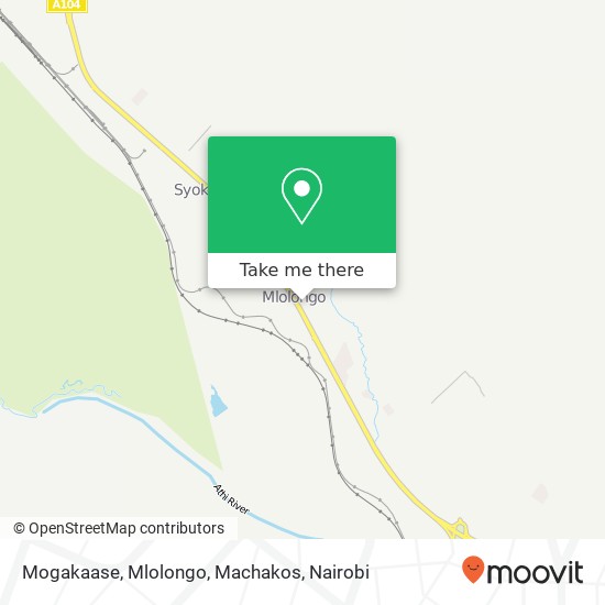 Mogakaase, Mlolongo, Machakos map