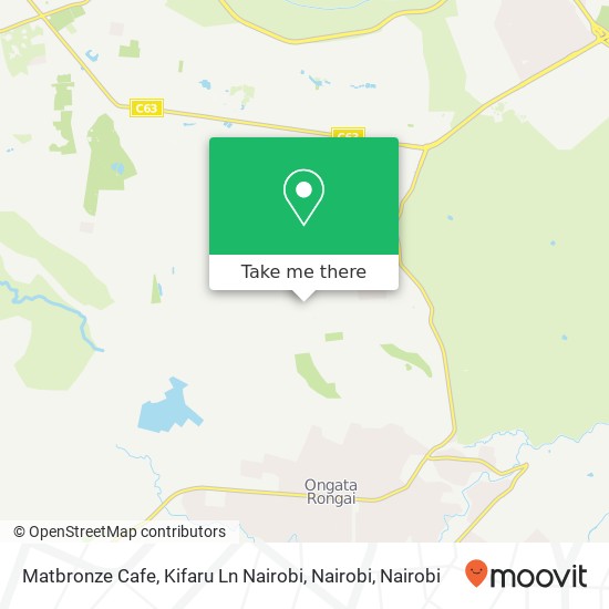 Matbronze Cafe, Kifaru Ln Nairobi, Nairobi map