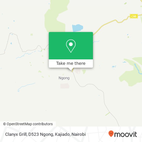 Clanyx Grill, D523 Ngong, Kajiado map