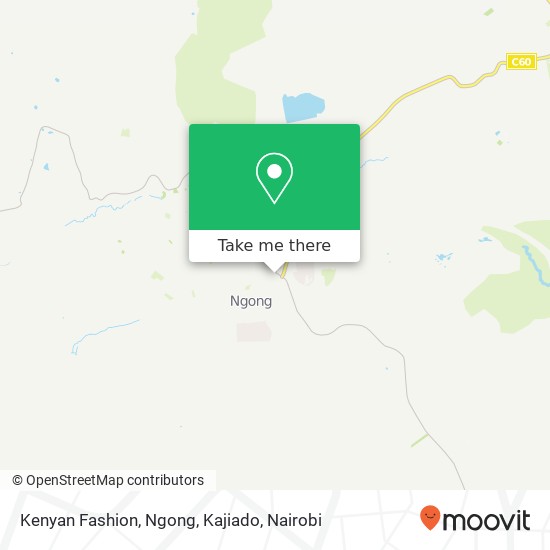 Kenyan Fashion, Ngong, Kajiado map