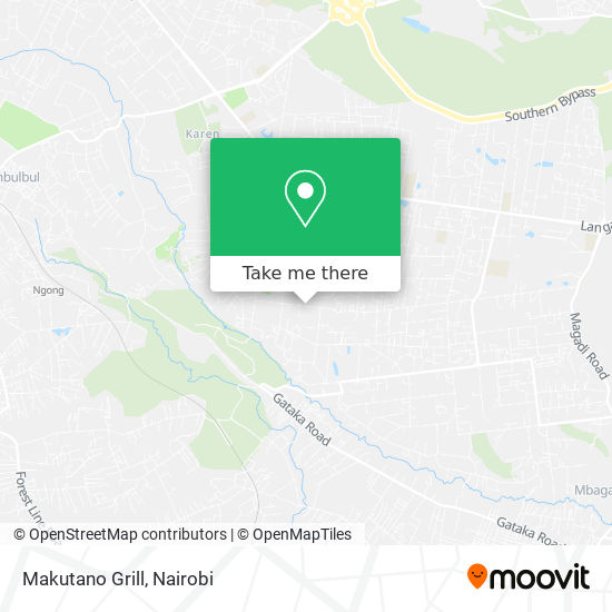 Makutano Grill map