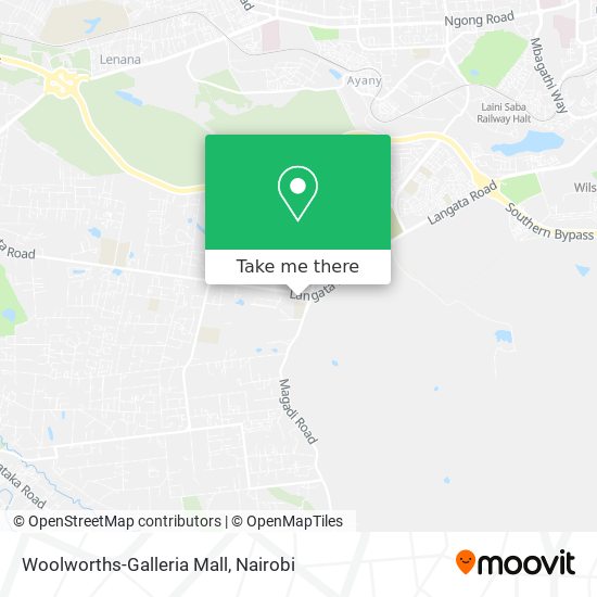 Woolworths-Galleria Mall map