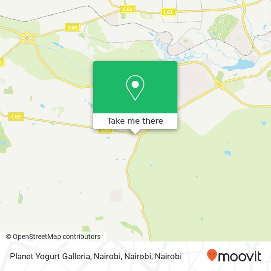 Planet Yogurt Galleria, Nairobi, Nairobi map