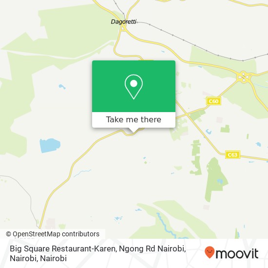Big Square Restaurant-Karen, Ngong Rd Nairobi, Nairobi map