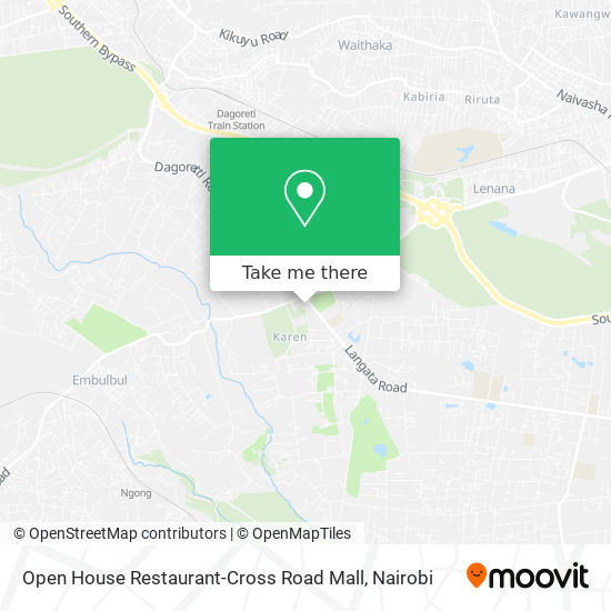 Open House Restaurant-Cross Road Mall map