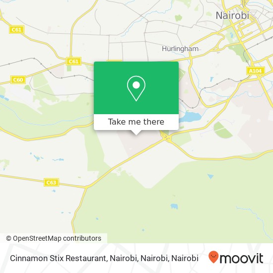 Cinnamon Stix Restaurant, Nairobi, Nairobi map