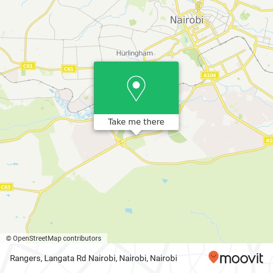 Rangers, Langata Rd Nairobi, Nairobi map