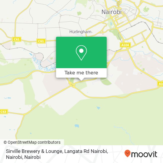 Sirville Brewery & Lounge, Langata Rd Nairobi, Nairobi map